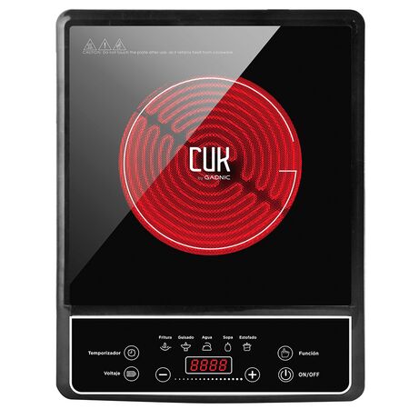 Anafe Eléctrico Cuk By Gadnic AV150 1 Hornalla 1500w Digital Timer