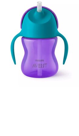 Vaso Straw Cup 200Ml Violeta Azul Avent SCF796/02