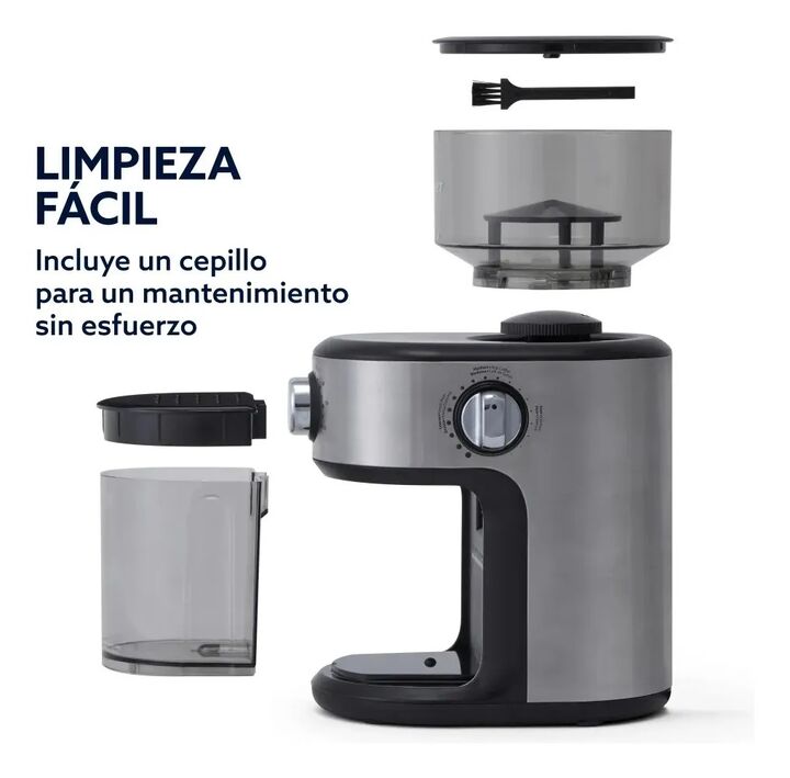 Molinillo De Cafe Oster Automatico 18 Moliendas Mh24 Negro Negro - Vista 3