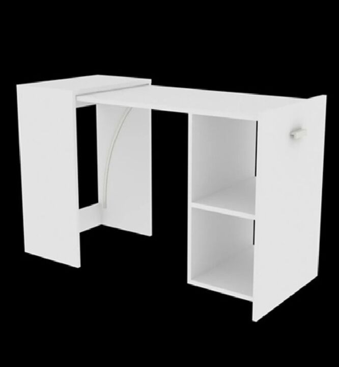 Escritorio Plegable Blanco Mesa Para Pc Notebook Fiplasto Es0006 - Vista 5