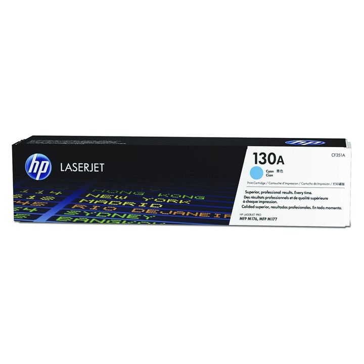 Tóner Hp 130a Cian Laserjet Original Para Hp Laser Cf351a - Vista principal
