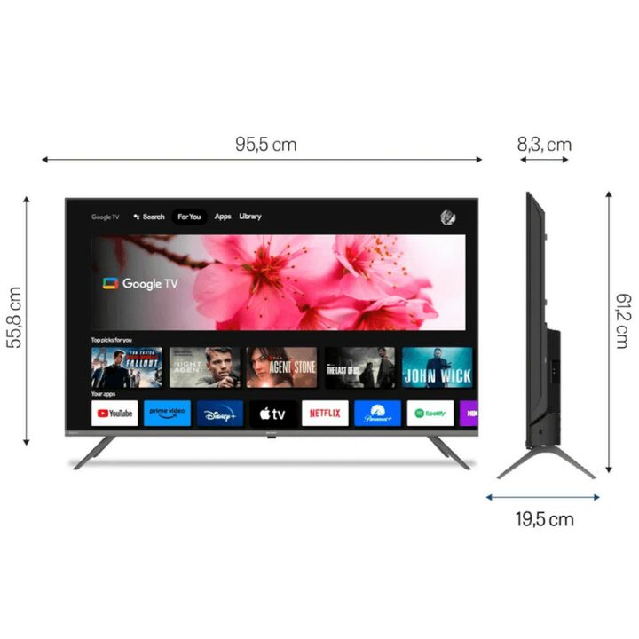 Smart TV LED 43 Sharp 2T-C43FG6L Full HD - Vista 3
