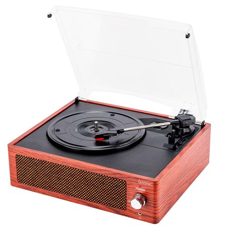 Tocadiscos Gadnic Soundix7 Retro Bluetooth 3 Velocidades AUX