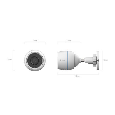 CAMARA DE SEGURIDAD EZVIZ EXTERIOR MODELO H3C-2MP (CS-H3c-R100-1K2WF)