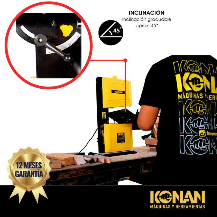 Sierra Konan Sin Fin 300 Mm de 350W - Vista 6