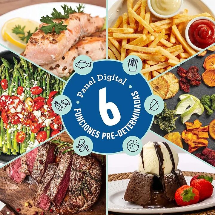 Freidora De Aire Oster Airfryer Dual 7.6l Diamondforce OCKSTAF7MCDDF - Vista 3