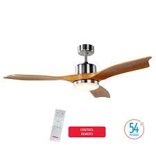 VENTILADOR DE TECHO LILIANA VTHM601 3 ASPAS DE MADERA MACIZA - 4608570