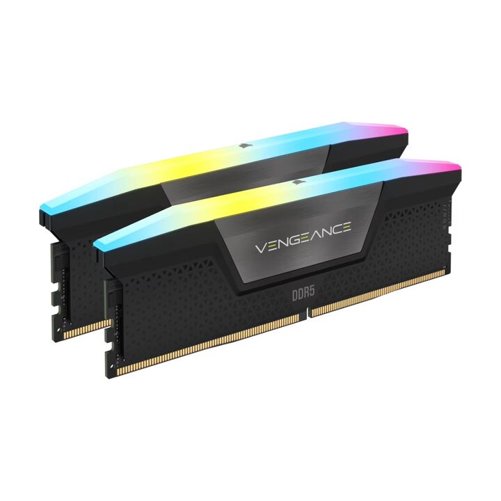 Memoria DDR5 Corsair 32Gb (2x16Gb) 6000 MHz Vengeance RGB Black - Vista principal