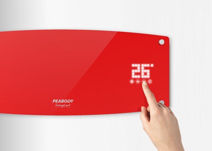 SPLIT CALOVENTOR PEABODY PE-CVU20R - ROJO, 2000W, C/CONTROL REMOTO, LAMPARA UV - IONIZADOR DE AIRE - Vista 3