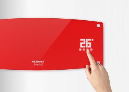 SPLIT CALOVENTOR PEABODY PE-CVU20R - ROJO, 2000W, C/CONTROL REMOTO, LAMPARA UV - IONIZADOR DE AIRE